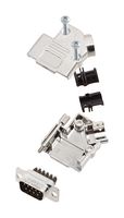 AMPHENOL COMMUNICATIONS SOLUTIONS L17D45PK-M-15+L717DA15PST D-Sub 连接器, 带后壳, 标准, 插头, D45PK-M, 15 触点, DA, 螺丝