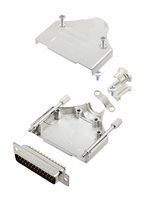 AMPHENOL COMMUNICATIONS SOLUTIONS L17MHDM25+L717SDB25P D-Sub 连接器, 带后壳, 标准, 插头, MHDM, 25 触点, DB, 焊接杯