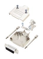 AMPHENOL COMMUNICATIONS SOLUTIONS L17MHDM15+L77SDA15S D-Sub 连接器, 带后壳, 标准, 插座, MHDM, 15 触点, DA, 焊接杯