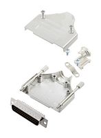 AMPHENOL COMMUNICATIONS SOLUTIONS L17MHDM25+L717HDB44P D-Sub 连接器, HD, 带后壳, 高密度, 插头, MHDM, 44 触点, DB, 焊接杯