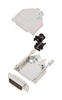 AMPHENOL COMMUNICATIONS SOLUTIONS L17DTZK15+L717SDA15P D-Sub 连接器, 带后壳, 标准, 插头, DTZK, 15 触点, DA, 焊接杯