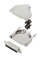 AMPHENOL COMMUNICATIONS SOLUTIONS L17DTZK25+L77SDB25S D-Sub 连接器, 带后壳, 标准, 插座, DTZK, 25 触点, DB, 焊接杯