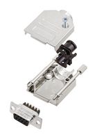 AMPHENOL COMMUNICATIONS SOLUTIONS L17DTZK15+L77DA15SST D-Sub 连接器, 带后壳, 标准, 插座, DTZK, 15 触点, DA, 螺丝