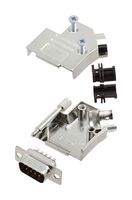 AMPHENOL COMMUNICATIONS SOLUTIONS L17D45ZK09+L717SDE09P D-Sub 连接器, 带后壳, 标准, 插头, D45ZK, 9 触点, DE, 焊接