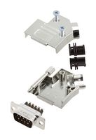 AMPHENOL COMMUNICATIONS SOLUTIONS L17D45ZK15+L717DA15PST D-Sub 连接器, 带后壳, 标准, 插头, D45ZK, 15 触点, DA, 螺丝