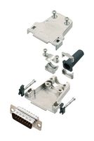 AMPHENOL COMMUNICATIONS SOLUTIONS L17DTZF15-RG+L717SDA15P D Sub Connector, W/ Backshell, Standard, Plug, DTZF-RG, 15 Contacts, DA, Solder Cup