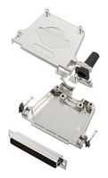 AMPHENOL COMMUNICATIONS SOLUTIONS L17DTZF37-RG+L717SDC37P D Sub Connector, With Backshell, DB37, Standard, Plug, DTZF-RG, 37 Contacts, DC, Solder Cup
