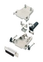 AMPHENOL COMMUNICATIONS SOLUTIONS L17DTZF15-RG+L77SDA15S D Sub Connector, W/ Backshell, Standard, Receptacle, DTZF-RG, 15 Contacts, DA, Solder Cup