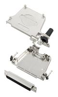 AMPHENOL COMMUNICATIONS SOLUTIONS L17DTZF37-RG+L77SDC37S D Sub Connector, With Backshell, DB37, Standard, Receptacle, DTZF-RG, 37 Contacts, DC, Solder Cup