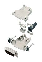 AMPHENOL COMMUNICATIONS SOLUTIONS L17DTZF15-RG+L717HDA26P D Sub Connector, With Backshell, HD26, High Density, Plug, DTZF-RG, 26 Contacts, DA, Solder Cup