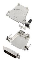 AMPHENOL COMMUNICATIONS SOLUTIONS L17DTZF25-RG+L717HDB44P D Sub Connector, With Backshell, HD44, High Density, Plug, DTZF-RG, 44 Contacts, DB, Solder Cup