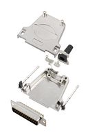 AMPHENOL COMMUNICATIONS SOLUTIONS L17DTZF25-LJS-RG+L717SDB25P D-Sub 连接器, 带后壳, 标准, 插头, DTZF-LJS-RG, 25 触点, DB, 焊接杯
