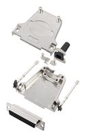 AMPHENOL COMMUNICATIONS SOLUTIONS L17DTZF25-LJS-RG+L77HDB44S D-Sub 连接器, HD, 带后壳, 高密度, 插座, DTZF-LJS-RG, 44 触点, DB, 焊接杯