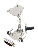 AMPHENOL COMMUNICATIONS SOLUTIONS L17D45ZF15-RG+L717SDA15P D Sub Connector, W/ Backshell, Standard, Plug, D45ZF-RG, 15 Contacts, DA, Solder
