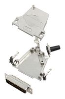 AMPHENOL COMMUNICATIONS SOLUTIONS L17D45ZF25-RG+L717SDB25P D Sub Connector, With Backshell, DB25, Standard, Plug, D45ZF-RG, 25 Contacts, DB, Solder