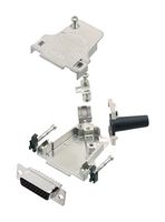 AMPHENOL COMMUNICATIONS SOLUTIONS L17D45ZF15-RG+L77HDA26S D Sub Connector, With Backshell, HD26, High Density, Receptacle, D45ZF-RG, 26 Contacts, DA, Solder