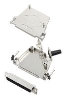 AMPHENOL COMMUNICATIONS SOLUTIONS L17D45ZF37-RG+L77HDC62S D Sub Connector, With Backshell, HD62, High Density, Receptacle, D45ZF-RG, 62 Contacts, DC, Solder