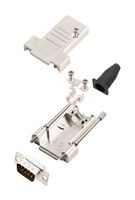 AMPHENOL COMMUNICATIONS SOLUTIONS L17DTSL09-RG-LJS-T+L717SDE09P D-Sub 连接器, 带后壳, 标准, 插头, DTSL-T-LJS-RG, 9 触点, DE, 焊接杯