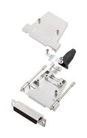 AMPHENOL COMMUNICATIONS SOLUTIONS L17DTSL37-RG-LJS-T+L77HDC62S D-Sub 连接器, HD, 带后壳, 高密度, 插座, DTSL-T-LJS-RG, 62 触点, DC, 焊接杯