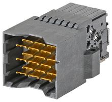 MOLEX 173460-1617 Connector, 3 Pair Right Angle Orthogonal Direct Male, 6 Columns, Impel Plus 173460, 36 Contacts