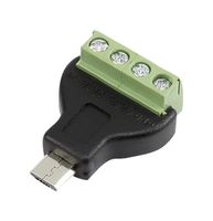 CLEVER LITTLE BOX CLB-JL-8143 连接器, USB, 端接, 微型USB B, 插头, 4 路, 电缆安装, 垂直