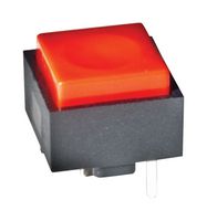C&K COMPONENTS KS11R23CBD Pushbutton Switch, KS Series, SPST-NO, Off-(On), Square, Red