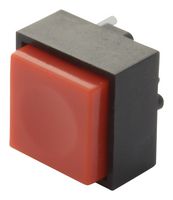 C&K COMPONENTS KS11R23CQD Pushbutton Switch, KS Series, SPST-NO, Off-(On), Square, Red