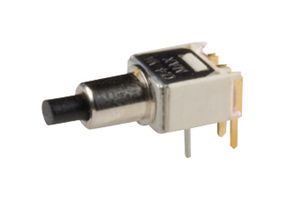 C&K COMPONENTS TP11MS9ABE Pushbutton Switch, Tiny, TP Series, SPST, Off-(On), Plunger, Black
