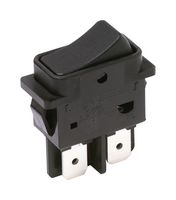 C&K COMPONENTS DF62J12S215PQA 翘板开关, 开-关, DPST, 不发光, 面板安装, 黑色, DF Series