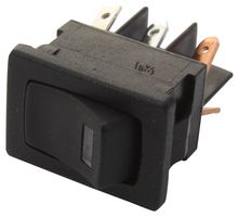 C&K COMPONENTS DM54J72S205Q3 翘板开关, 小型, 开-关, SPST, 发光, 面板安装, 黑色, DM Series