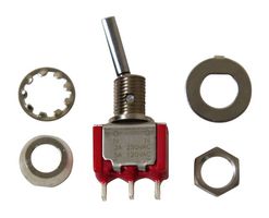 C&K COMPONENTS 7101P3HZQE 拨动开关, 开-无-开, SPDT, 不发光, 7000 Series, 面板安装, 5 A