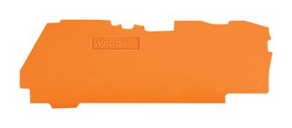 WAGO 2106-1392 Accessory, End-Plate, 3 Conductor 35mm DIN Rail Mount Terminal Blocks - 2106 Series