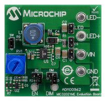 MICROCHIP ADM00962 Evaluation Board, MIC3202 HB LED Driver, CC, High Brightness, Hysteretic Control