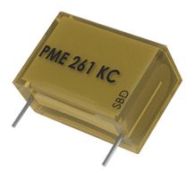 KEMET PME261JC6100KR19T0 通用膜电容器, 金属化纸, 径向盒式 - 2引脚, 0.1 µF, ± 10%, 500 V, 1 kV