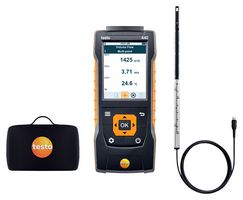 TESTO TESTO 440 HOT WIRE KIT 风速计, 0m/s 至 30m/s, -20 °C, 50 °C, 154 mm