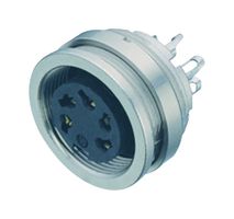 BINDER 09-0128-00-07 圆形连接器, Miniature Circular Connector, 423/723/425 Series, 面板安装插座, 7 触点, 焊接插座, 螺纹