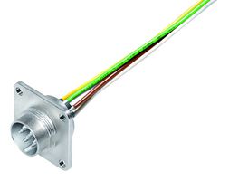 BINDER 09-0123-320-06 圆形连接器, Miniature Circular Connector, 423/723/425 Series, 法兰安装插头, 6 触点, 压接引脚, 螺纹