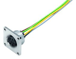 BINDER 09-0128-320-07 圆形连接器, Miniature Circular Connector, 423/723/425 Series, 法兰安装插座, 7 触点, 压接插座, 螺纹