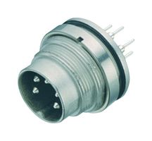 BINDER 09-0173-90-08 圆形连接器, Miniature Circular Connector, 423/723/425 Series, 面板安装插头, 8 触点, PCB引脚, 螺纹