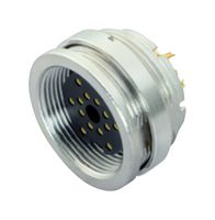 BINDER 09-0464-00-19 圆形连接器, Miniature Circular Connector, 423/723/425 Series, 面板安装插座, 19 触点, 焊接插座, 螺纹