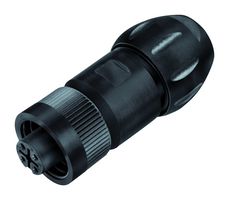 BINDER 99-4202-300-07 Circular Connector, Circular Power Connector, 692/693 Series, Cable Mount Receptacle, 6 Contacts