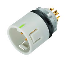 BINDER 99-9135-400-12 Circular Connector, Miniature Circular Connector, 720 Series, Panel Mount Plug, 12 Contacts