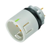 BINDER 99-9127-490-08 圆形连接器, Miniature Circular Connector, 720 Series, 面板安装插头, 8 触点, PCB引脚, 卡入式