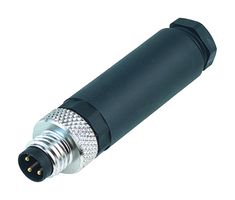 BINDER 99-3383-100-04 传感器连接器, 768 Series, M8, 公, 4路, 螺丝插头, 直形线缆安装