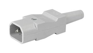 SCHURTER 9009.0121 IEC电源连接器, IEC C14 插头, 10 A, 250 VAC, 螺丝, 电缆安装, 9009