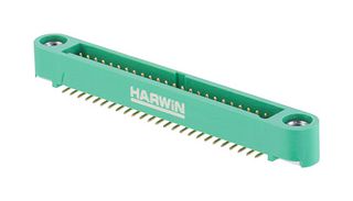 HARWIN G125-MS15005M1P 引脚针座, 黑色 / 绿色, 线至板, 1.25 mm, 2 排, 50 触点, 表面安装 , Gecko SL G125