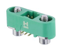 HARWIN G125-MS10605M3P 引脚针座, 黑色 / 绿色, 线至板, 1.25 mm, 2 排, 6 触点, 表面安装　, Gecko SL G125