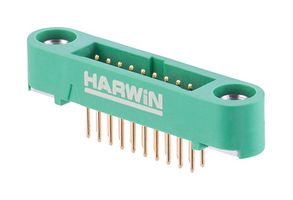 HARWIN G125-MV12005M1P Pin Header, Black / Green, Wire-to-Board, 1.25 mm, 2 Rows, 20 Contacts, Through Hole, Gecko SL G125
