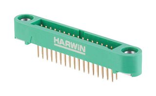 HARWIN G125-MV13405M1P 引脚针座, 黑色 / 绿色, 线至板, 1.25 mm, 2 排, 34 触点, 通孔安装, Gecko SL G125