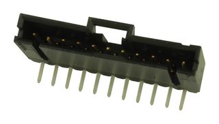 AMP - TE CONNECTIVITY 5-103635-6 引脚针座, 线至板, 2.54 mm, 1 排, 7 触点, 通孔直角, MTE